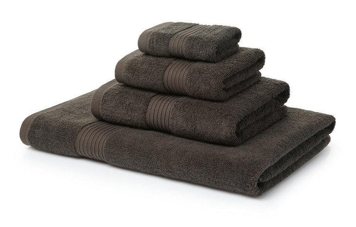 6 Piece Chocolate Brown Towel Bale 700GSM - 4 Hand Towels, 2 Bath Towels