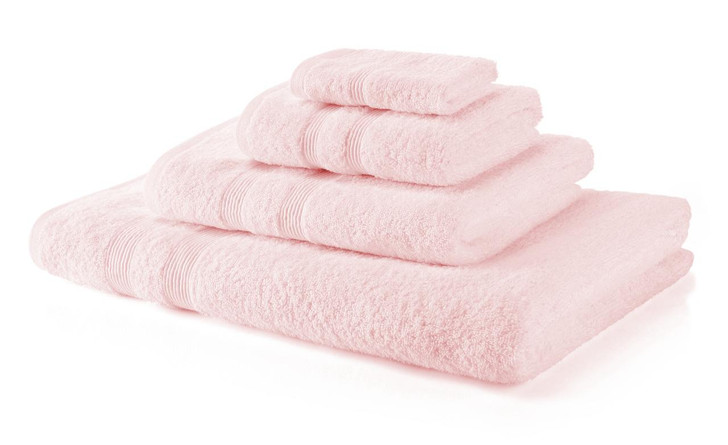 5 Piece Pink Towel Bale 500 GSM - 2 Face Cloths, 1 Hand Towel, 1 Bath Towel, 1 Bath Sheet