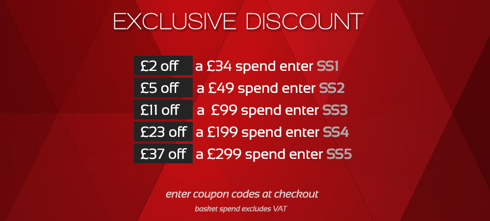 Discount codes to enter at checkout