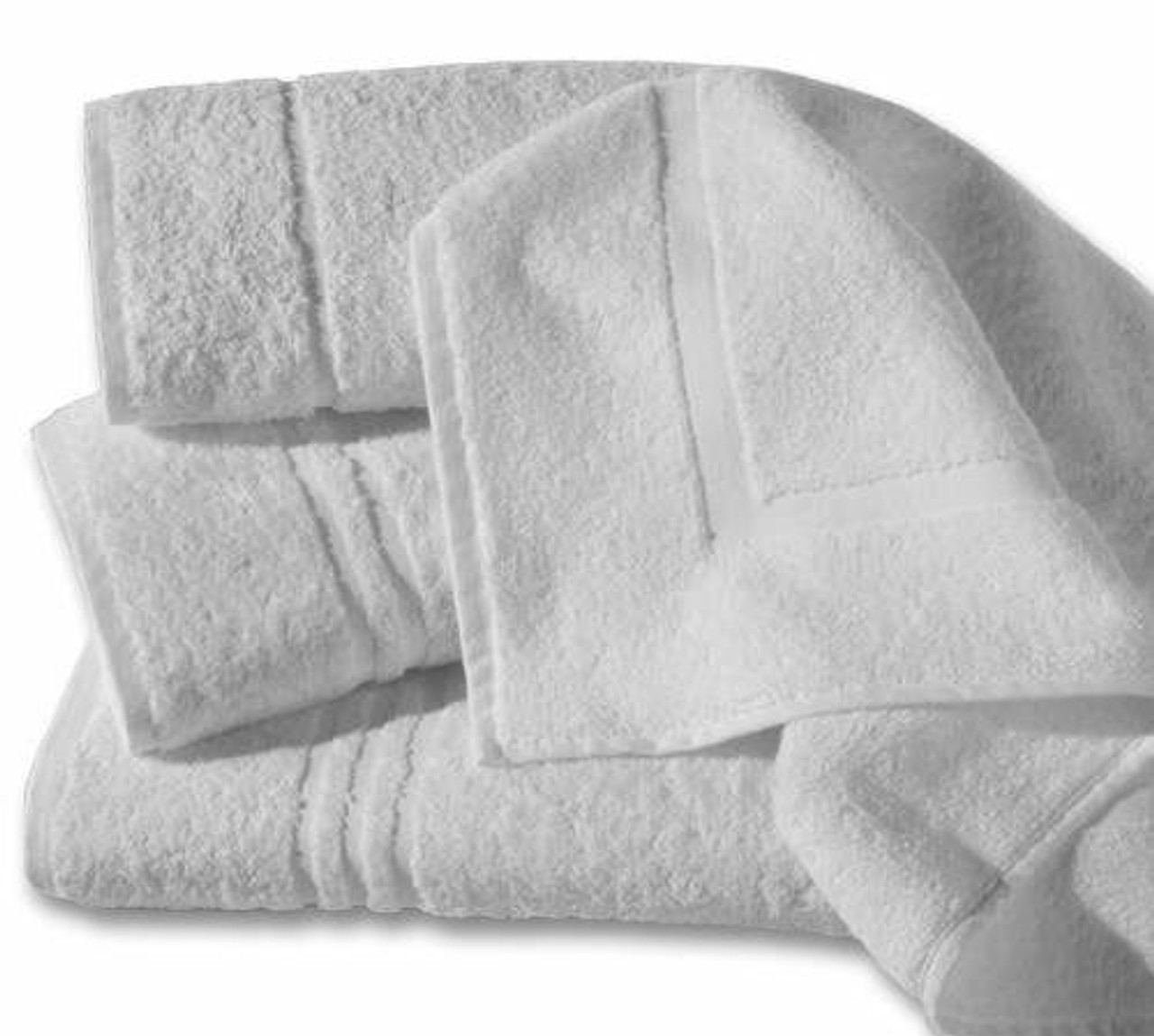 Box of 48 White Wholesale Institutional Hotel Hand Towels 500 GSM