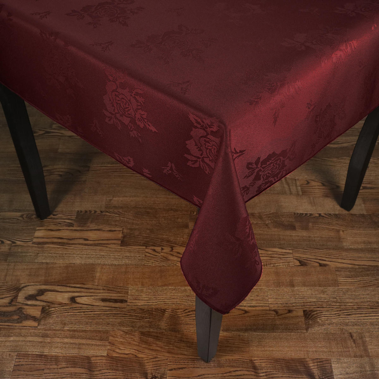 Burgundy shop table cloth