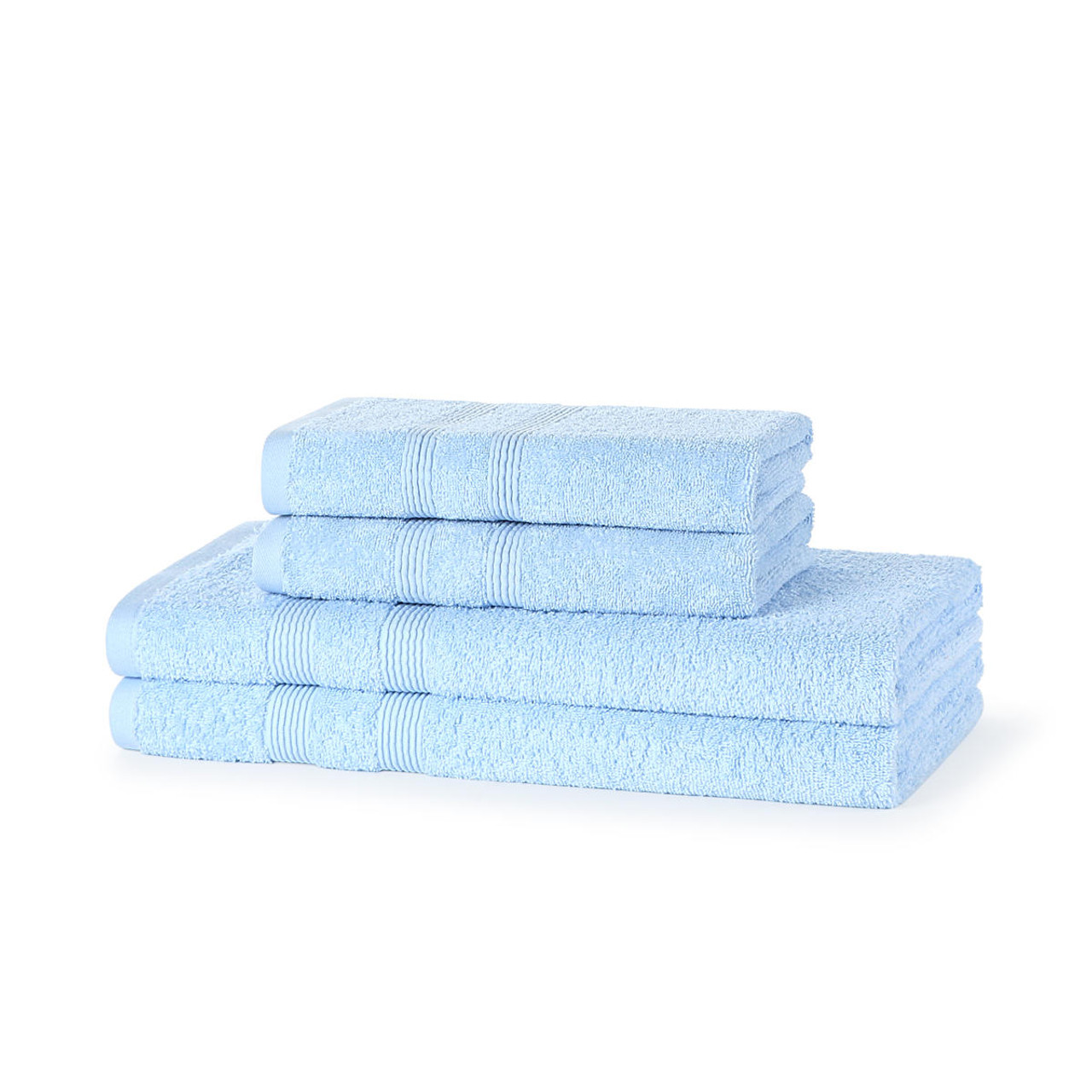 4 Piece 500GSM Towel Bale - 2 Hand Towels, 2 Bath Towels - The Towel Shop