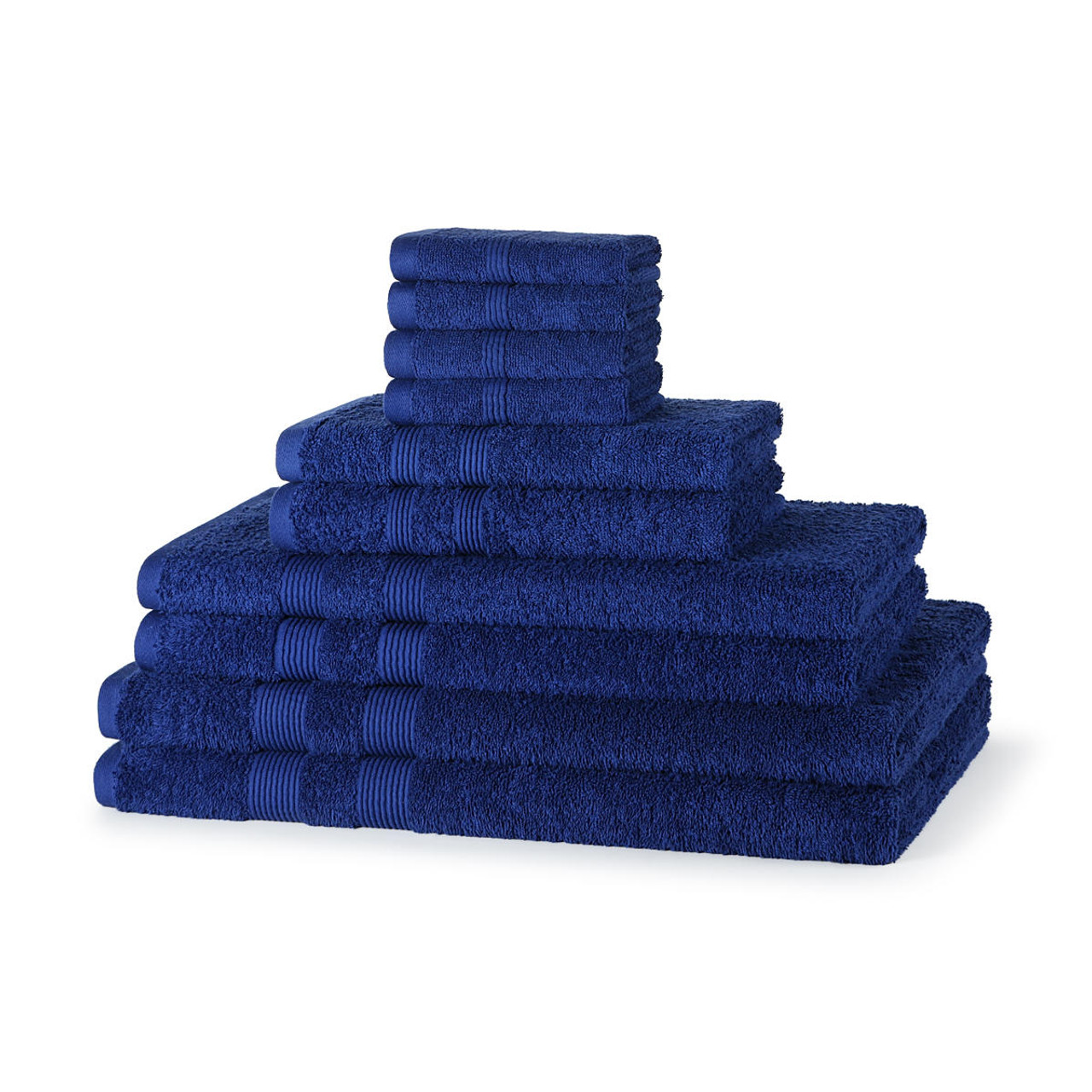 2 Bath Towels 4 Face Cloths Navy 4 Hand Towels Daily Use Towels X11 Homeware Bale Towel Set 10 piece 