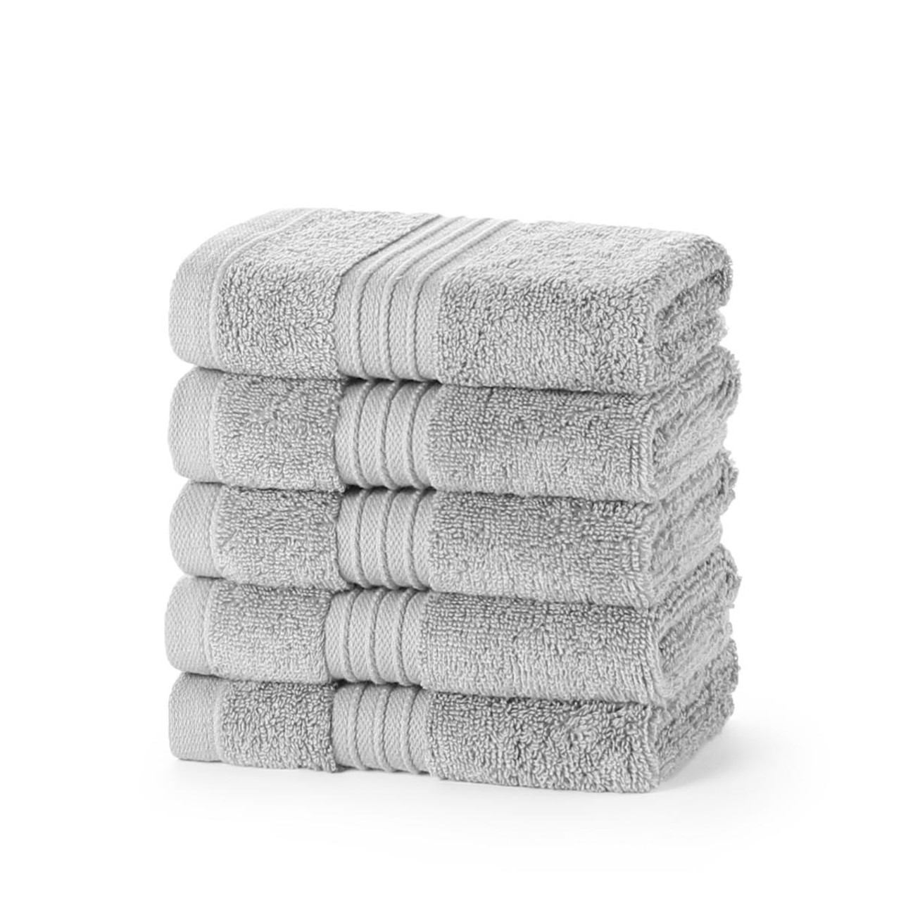 50 x White Face Cloth Towel 500 GSM Flannels Wash Cloth 100% Egyptian Cotton 