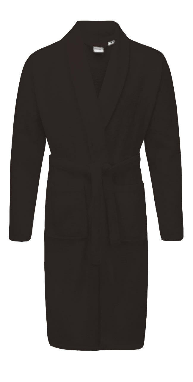Black towel dressing gown discount