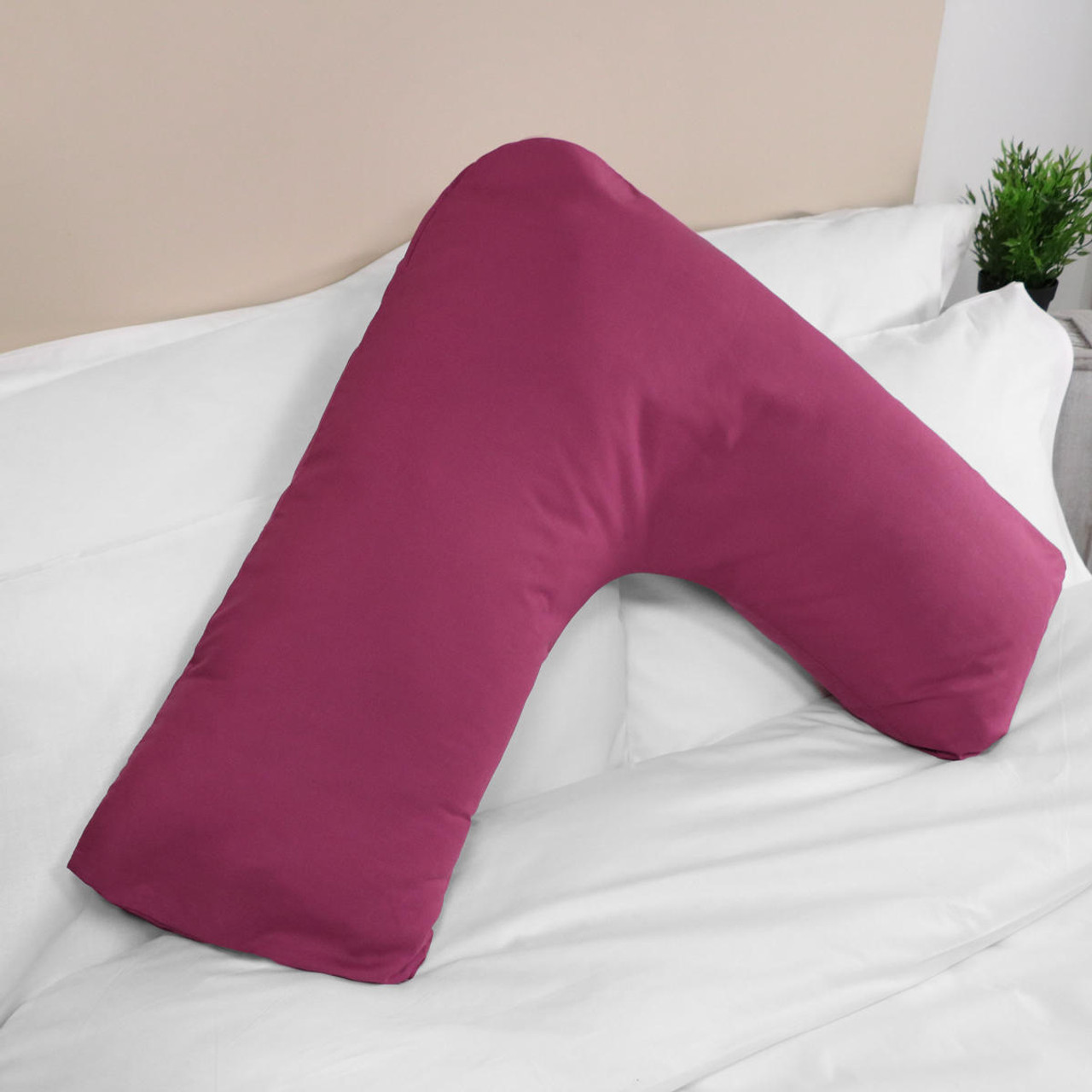 V top neck pillowcase