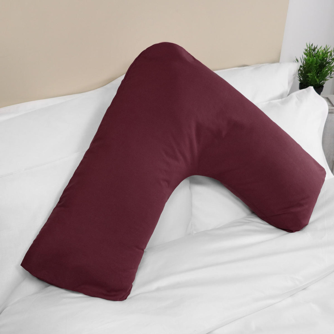 V shaped online pillow case