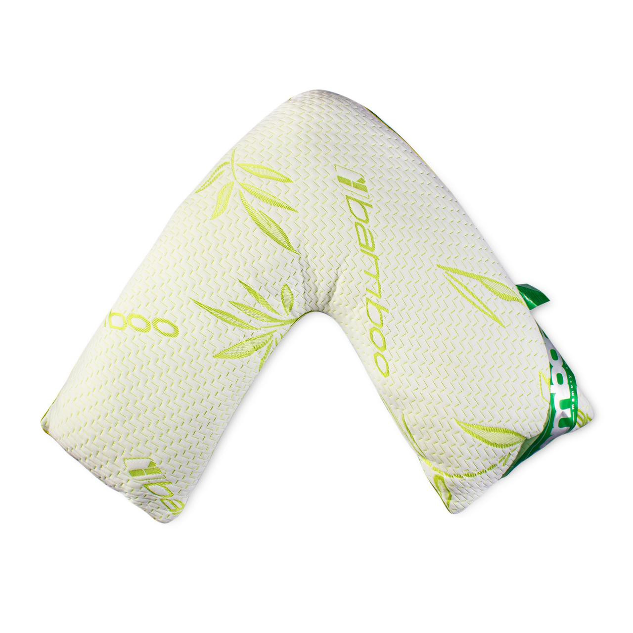 V Shaped Bamboo Memory Foam Pillow