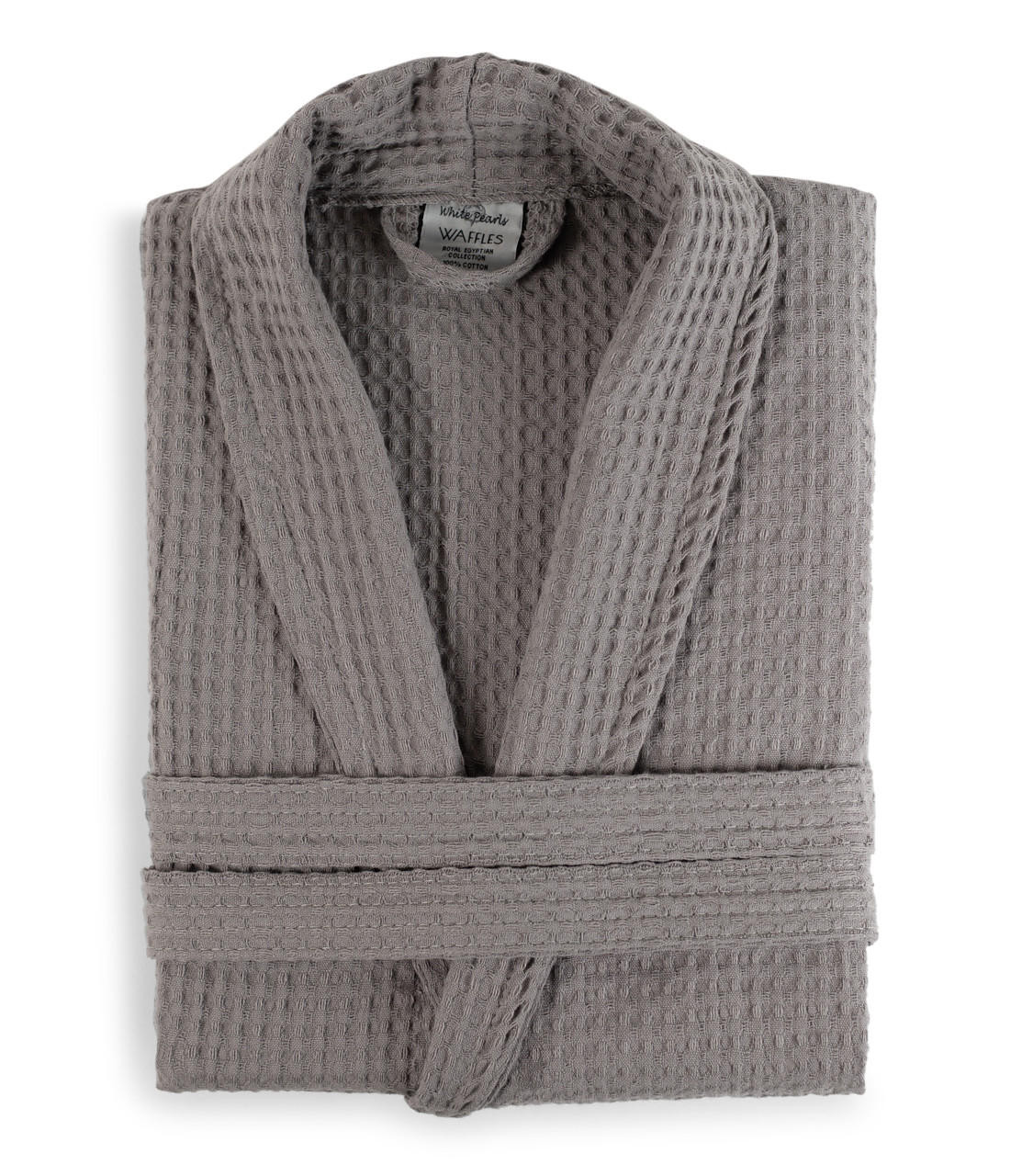 Mens grey top waffle dressing gown