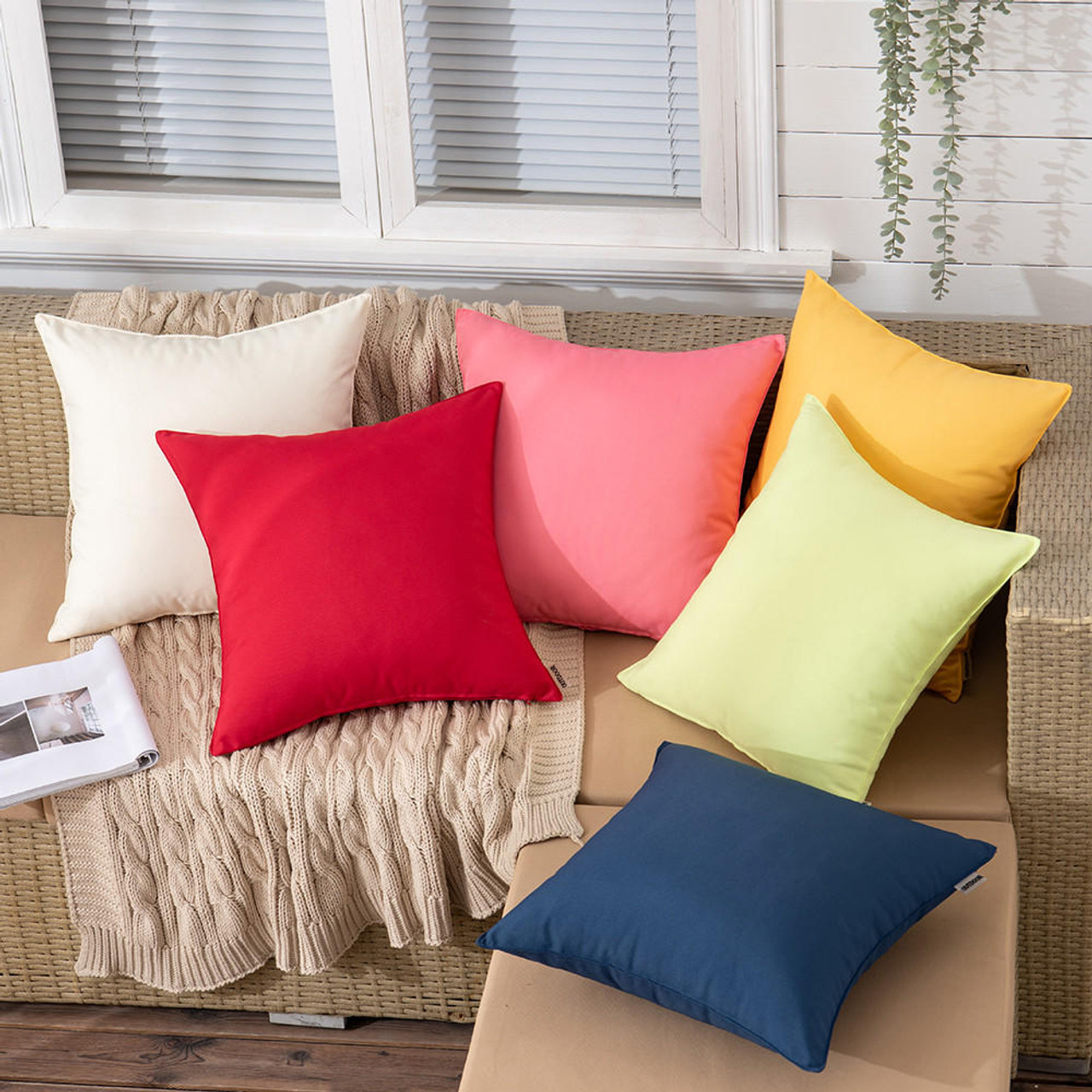 Outdoor cushions on shop sale