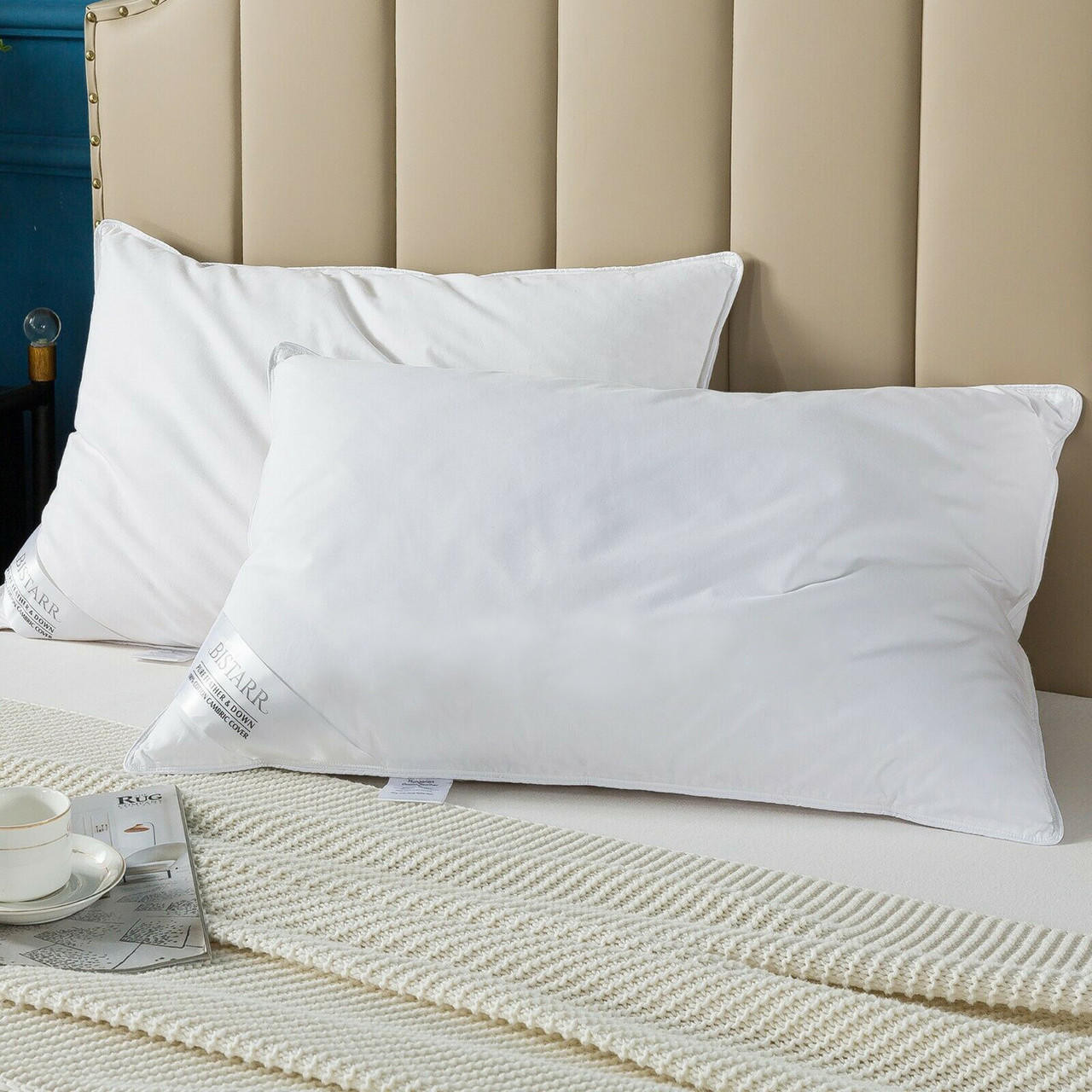 Goose down throw best sale pillows