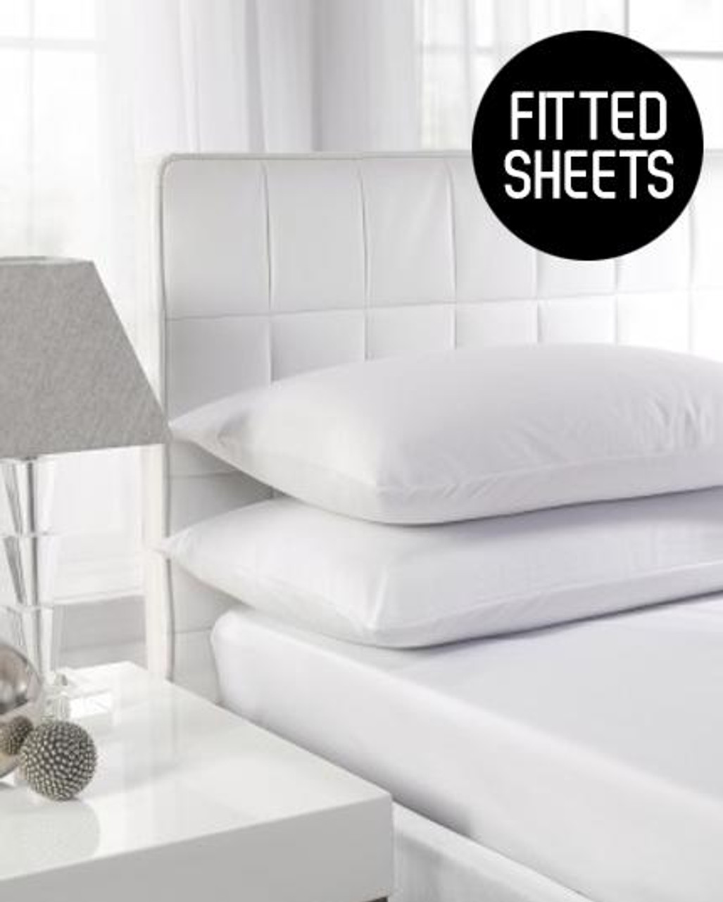 200TC Deep Fitted Sheets 12 Deep 100 Cotton