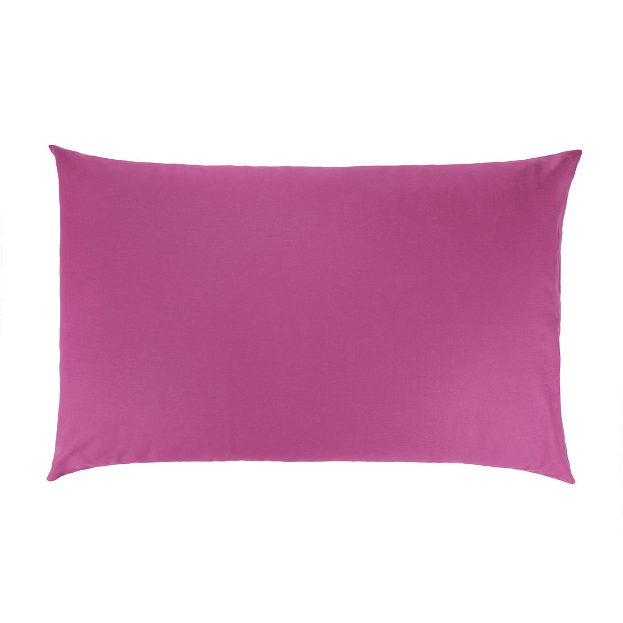 Nightzone Pair of Plain Dyed PolyCotton Pillowcases Pillow Cases Burgundy/Wine by Nightzone 