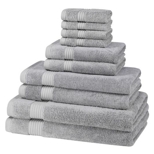 8 Piece Bath Towel Set, 2 Oversized Large Bath Sheet,2 Hand Towels,4  Washcloths, Soft Luxury Towel Set for Bathroom Hotel,Highly Absorbent Quick  Dry 600GSM Bathroom Towel Collections Navy Blue