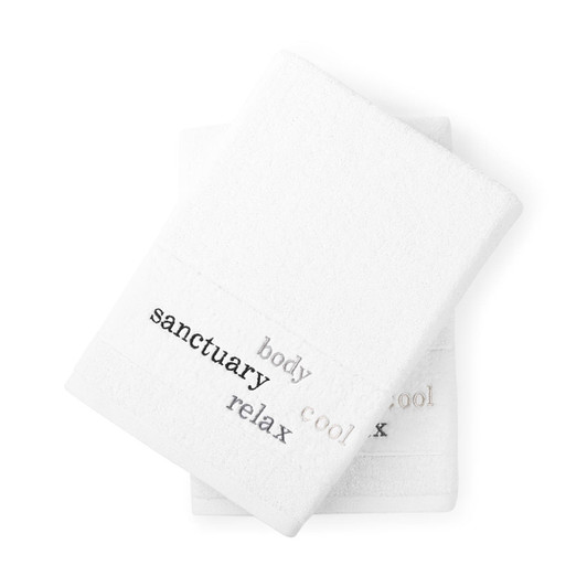 Embroidered best sale bath sheets