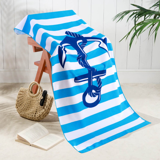 Anchor Microfibre Beach Towel – 70 x 150 cm Anchor Microfibre Beach Towel – 70 x 150 cm
