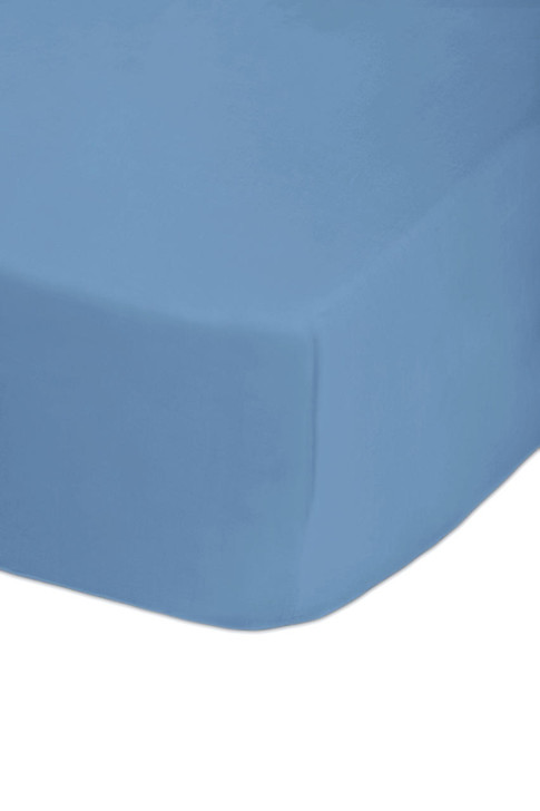 4ft Bed Light Blue Easy Care Fitted Sheet - Poly Cotton