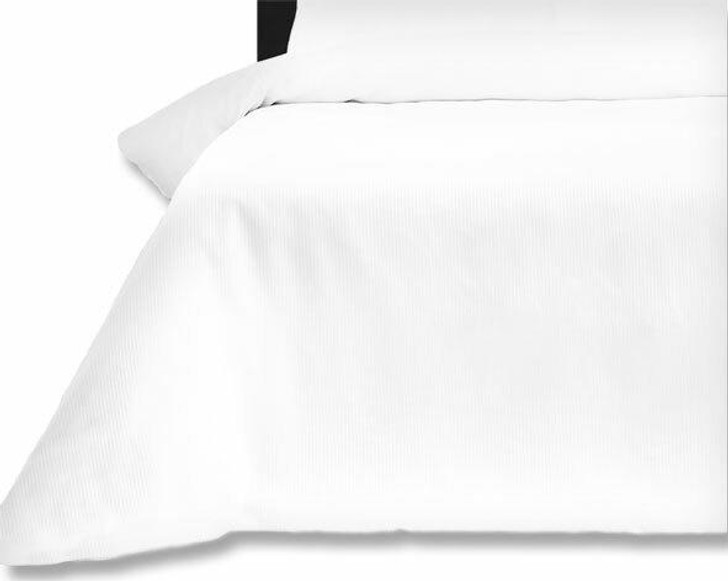 White Duvet Covers 180 Thread Count Percale Easy Care - Single