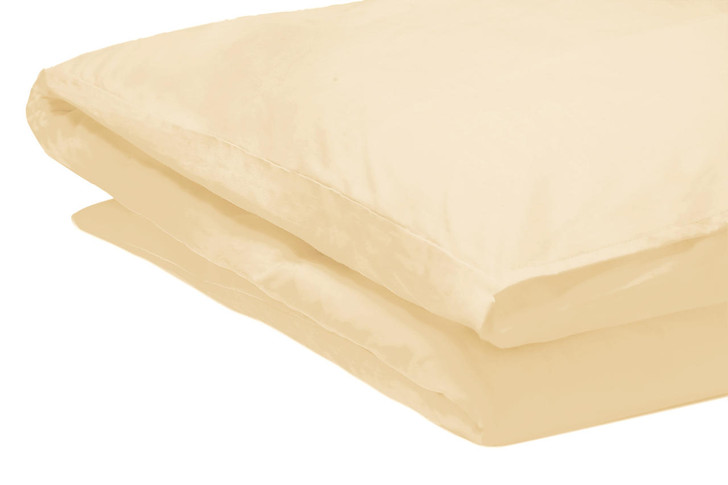 Cream Easy Care Duvet Cover Polycotton - Single