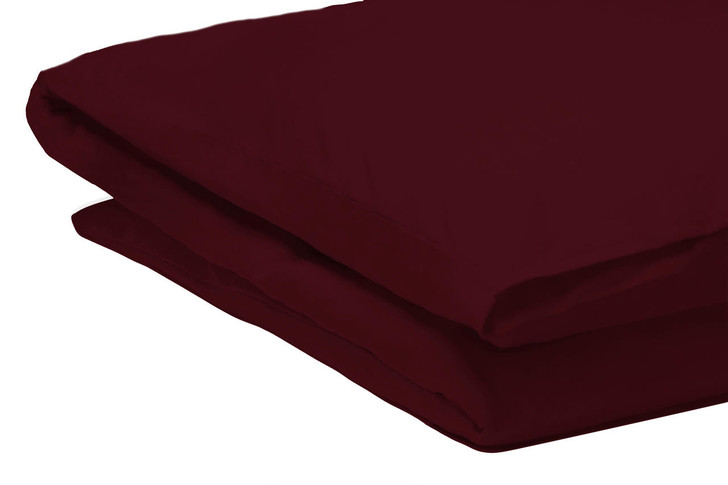 Maroon Wine Easy Care Duvet Cover Polycotton - Single