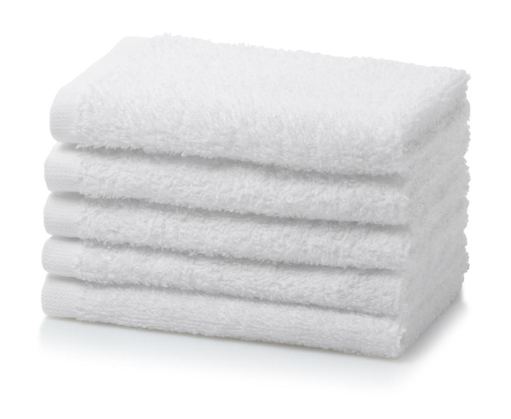 Pack of 12 White Face Cloth Flannel Hotel Spa Towel 400 GSM - 30x30cm