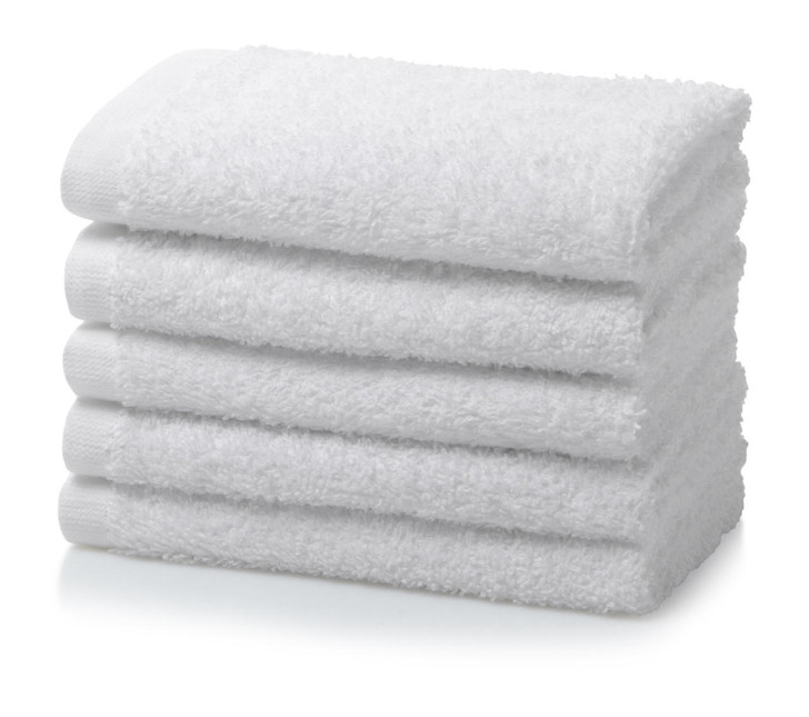 Pack of 12 White Face Cloth Flannel Hotel Spa Towel 500 GSM - 30x30cm