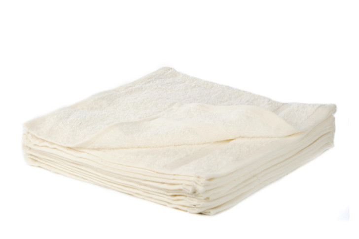 Cream Face Cloth Soft Cotton Royal Egyptian Flannel 30x30cm - 500 GSM