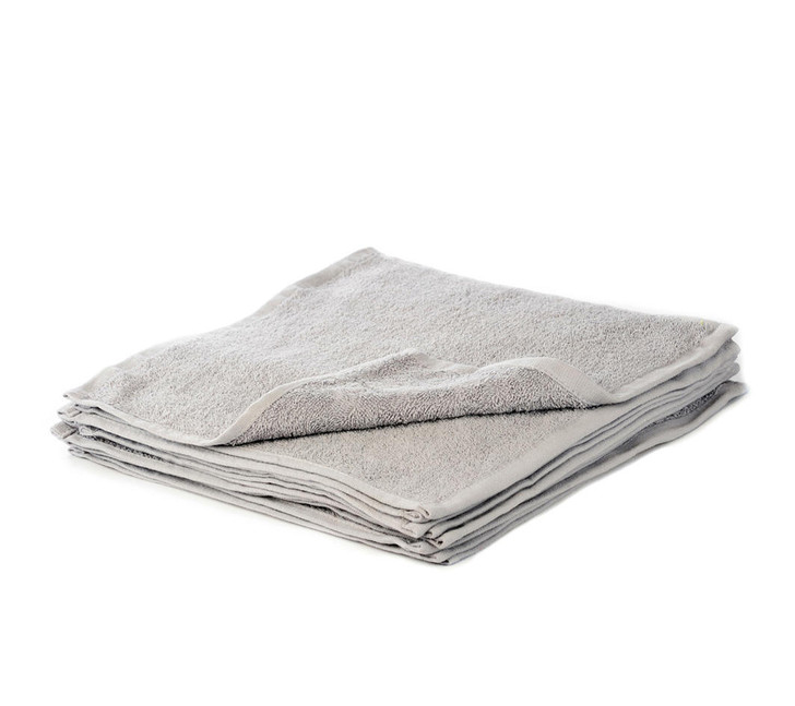 Grey Face Cloth Soft Cotton Royal Egyptian Flannel 30x30cm - 500 GSM