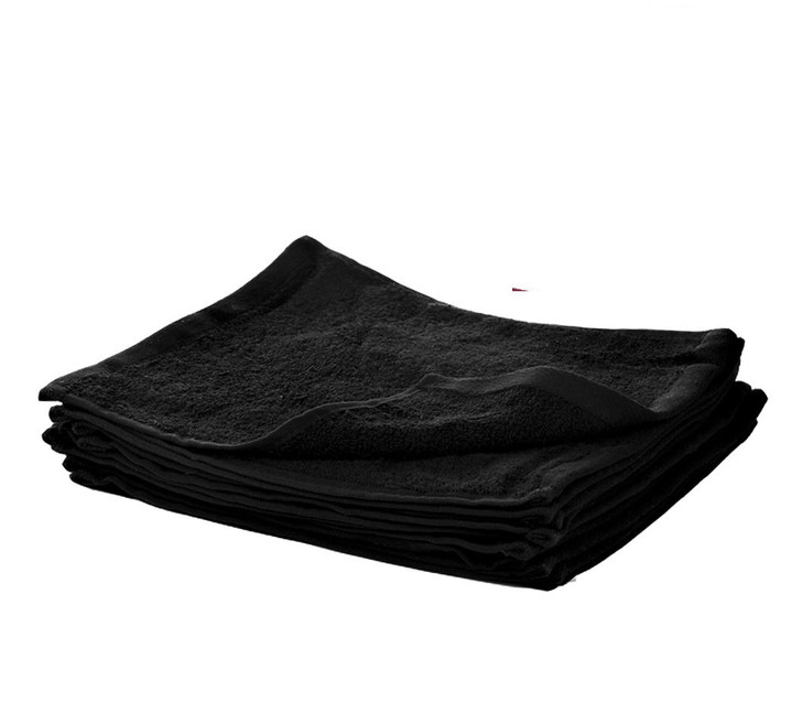 Black Face Cloth Soft Cotton Royal Egyptian Flannel 30x30cm - 500 GSM