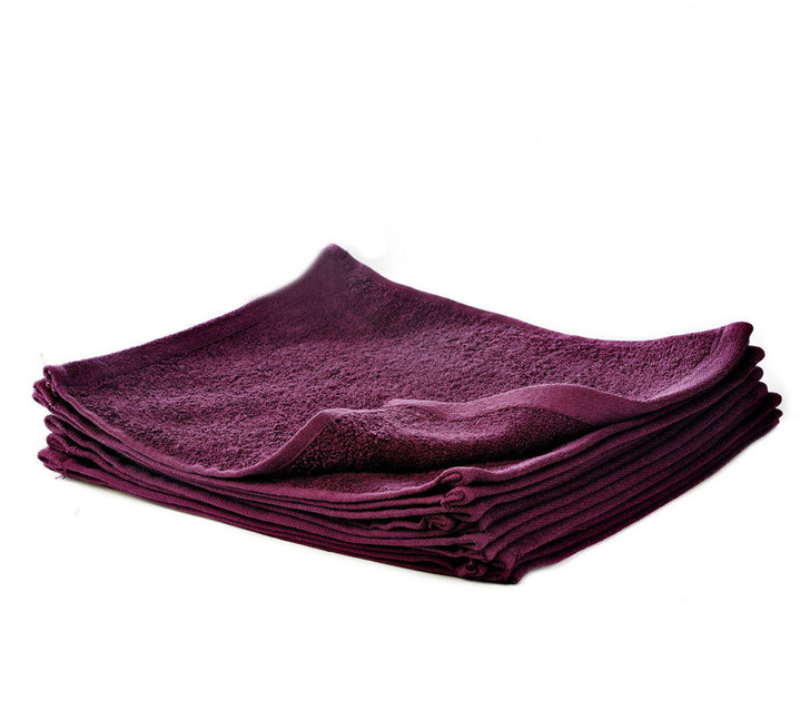 Aubergine Face Cloth Soft Cotton Royal Egyptian Flannel 30x30cm - 500 GSM