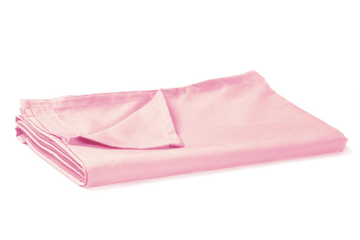 Super King - Light Baby Pink Flat Sheets Easy Care 68 Pick Polycotton 269x295cm