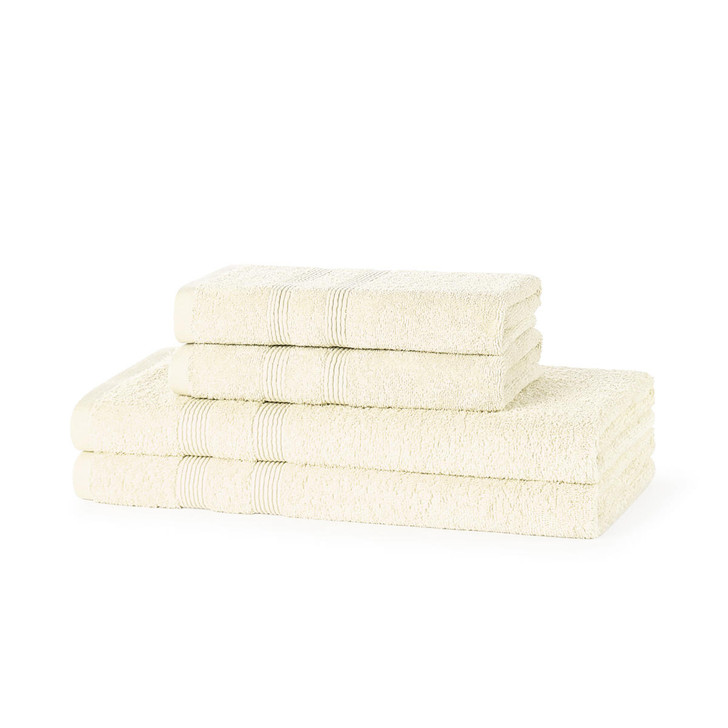 4 Piece 500GSM Towel Bale - 2 Hand Towels, 2 Bath Towels