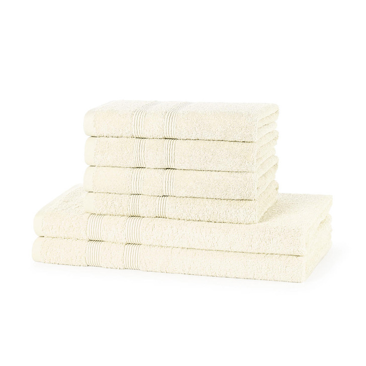 6 Piece 500GSM Towel Bale - 4 Hand Towels, 2 Bath Towels