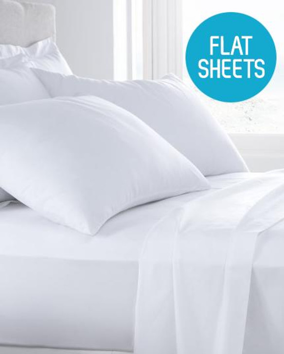 68 Pick Polycotton Flat Sheets