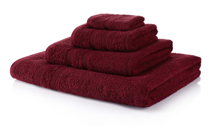 10 Piece Wine Towel Bale 500 GSM - 4 Face Cloths, 2 Hand Towels, 2 Bath Towels, 2 Bath Sheets