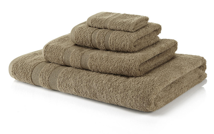 12 Piece Latte Towel Bale 500 GSM - 4 Face Cloths, 4 Hand Towels, 2 Bath Towels, 2 Bath Sheets