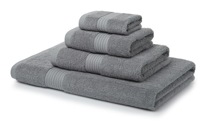 Black and top silver hand towels