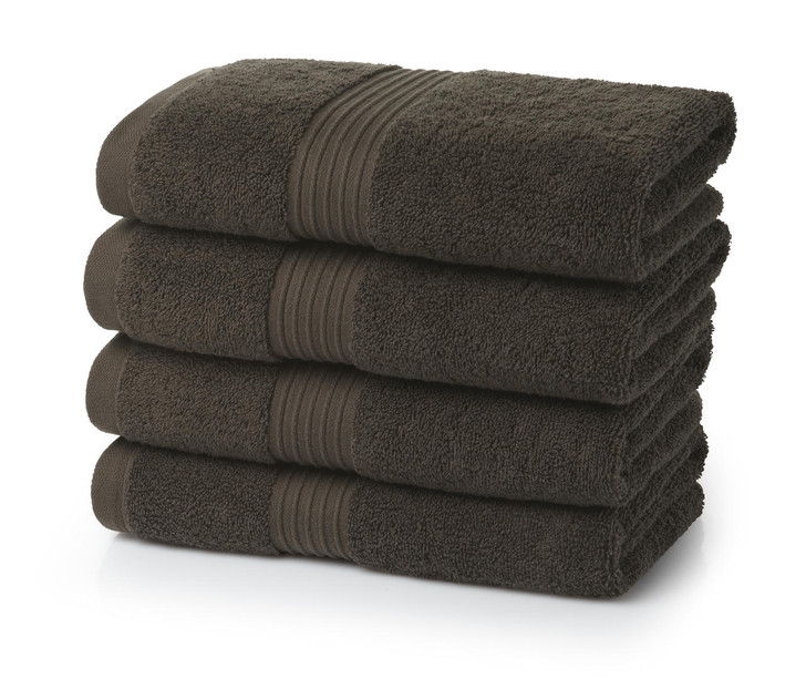 Egyptian Collection 700 gsm Chocolate Brown Hand Towels - Pack of 6