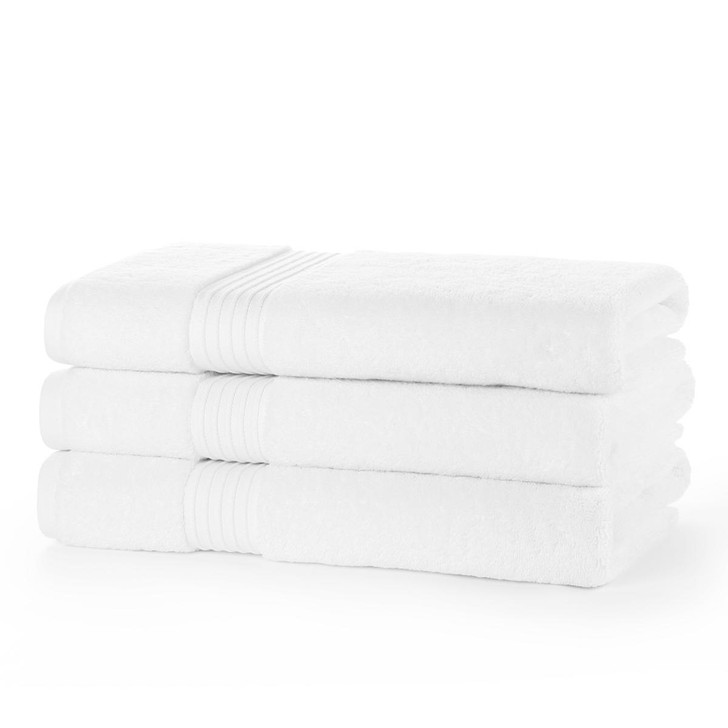 Egyptian Collection 700 gsm White Bath Towels - Pack of 4