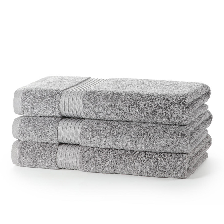 Egyptian Collection 700 gsm Silver Bath Towels - Pack of 4