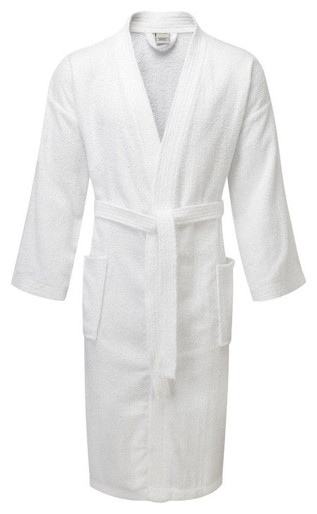 Value Range Terry Towelling Kimono Bathrobe - 100percent Cotton