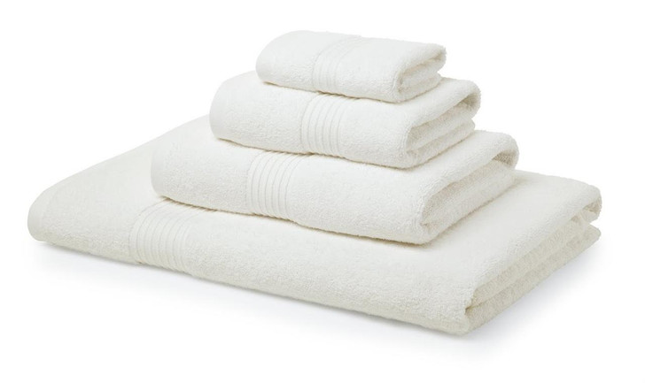 4 Piece Cream Towel Bale 700GSM - 2 Hand Towels, 2 Bath Towels