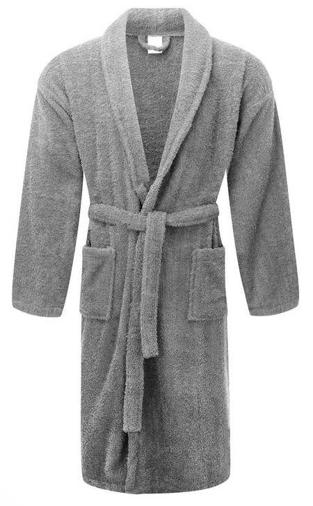 Grey Terry Towelling Dressing Gowns