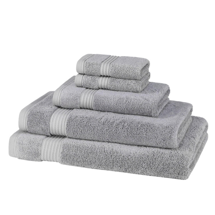 5 Piece 700GSM Bamboo Towel Set - 2 Face Cloths, 1 Hand Towel, 1 Bath Towel, 1 Bath Sheet