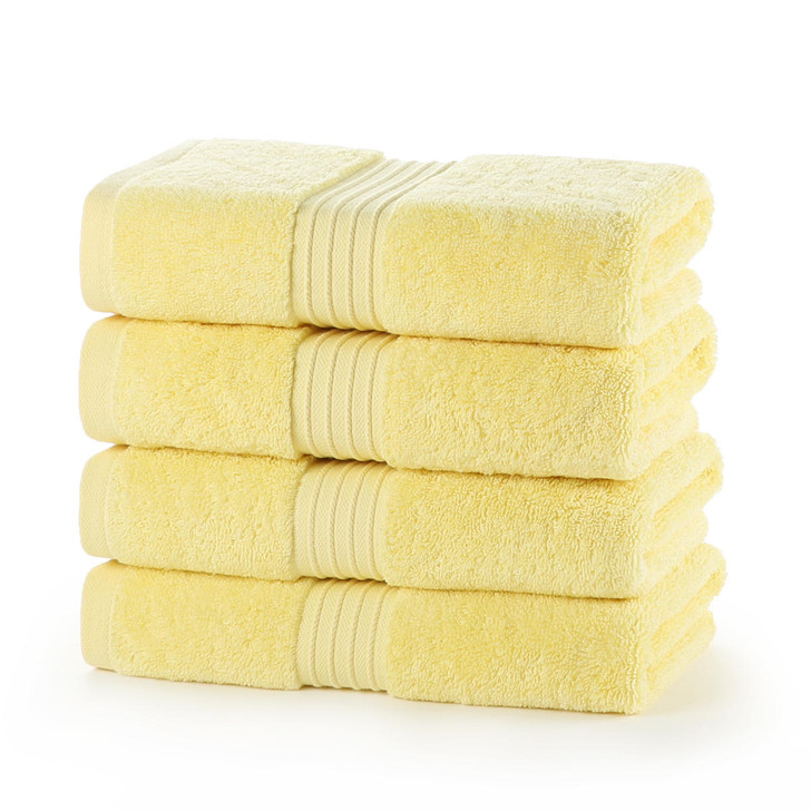 Egyptian Collection 700 gsm Lemon Hand Towels - Pack of 6