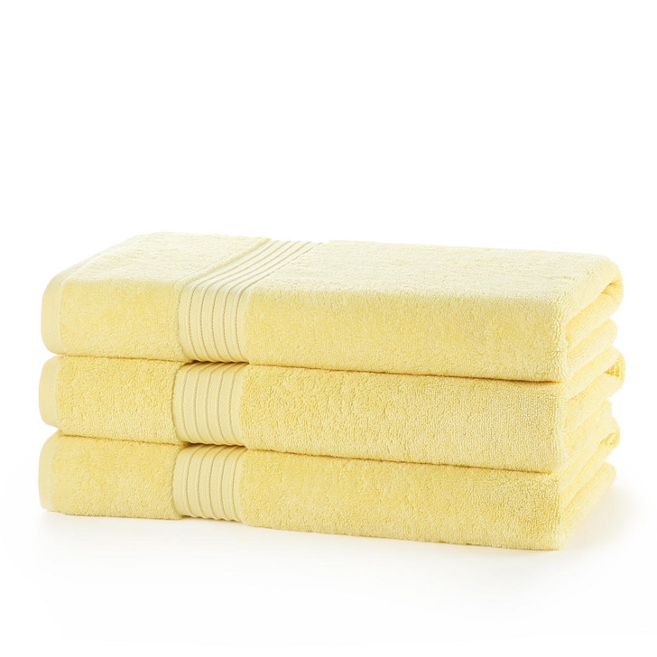 Egyptian Collection 700 gsm Lemon Bath Towel - Pack of 4