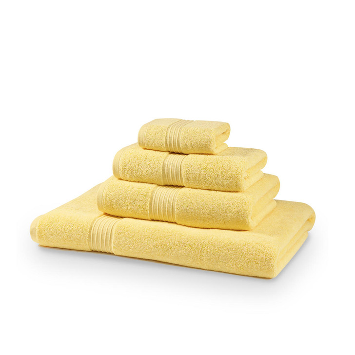 6 Piece Lemon Towel Bale 700GSM - 2 Face Cloths, 2 Hand Towels, 1 Bath Towel, 1 Bath Sheet