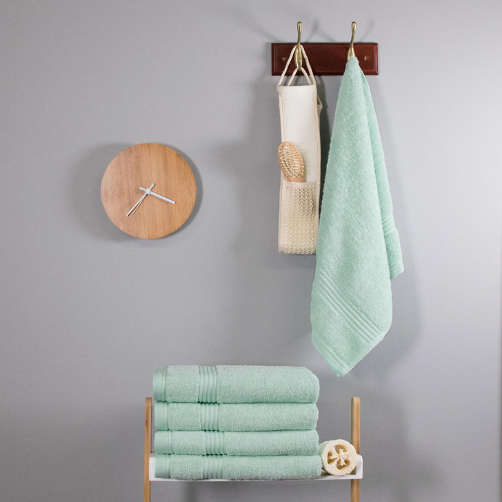 700 GSM Ultimate Bamboo Duck Egg Blue Hand Towel - Single Piece 47cm x 85cm