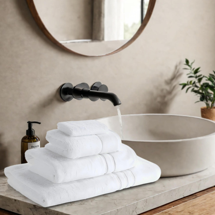 600GSM Luxury Royal Egyptian Double Yarn Towels - White