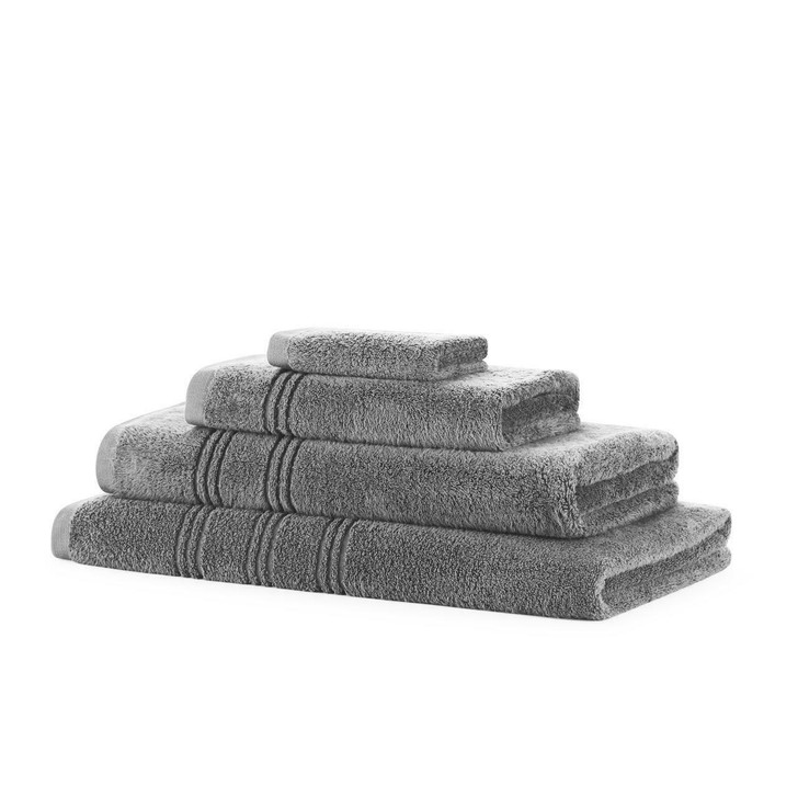 10 Piece 600GSM Zero Twist Towel Bale - 4 Face Cloths, 2 Hand Towels, 2 Bath Towels, 2 Bath Sheets
